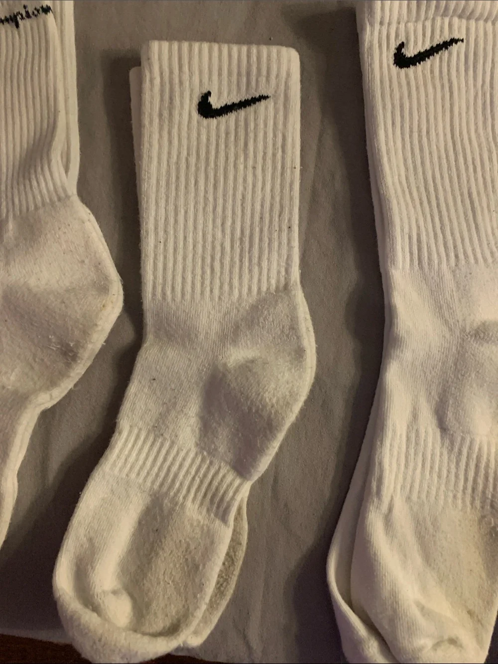 Champion & Nike White Athletic Crew 🧦 4 PAIRS